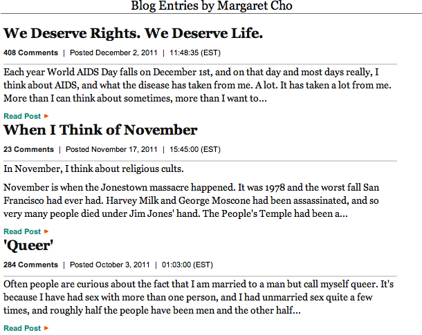 The Huffington Post - Gay Voices - Blog Entries